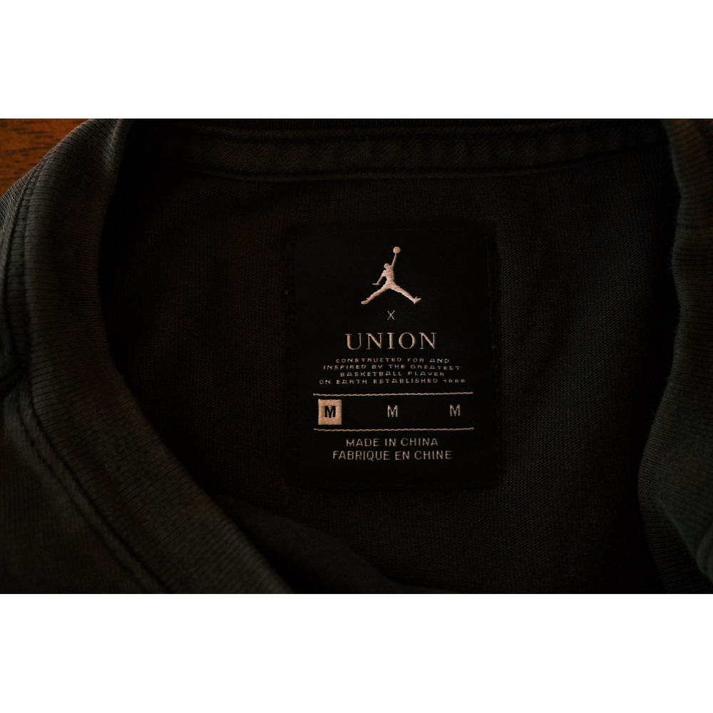 Nike Air‎ Jordan x Union LA Rare Graphic T-Shirt Black Teal M Streetwear Archive - Picture 6 of 7